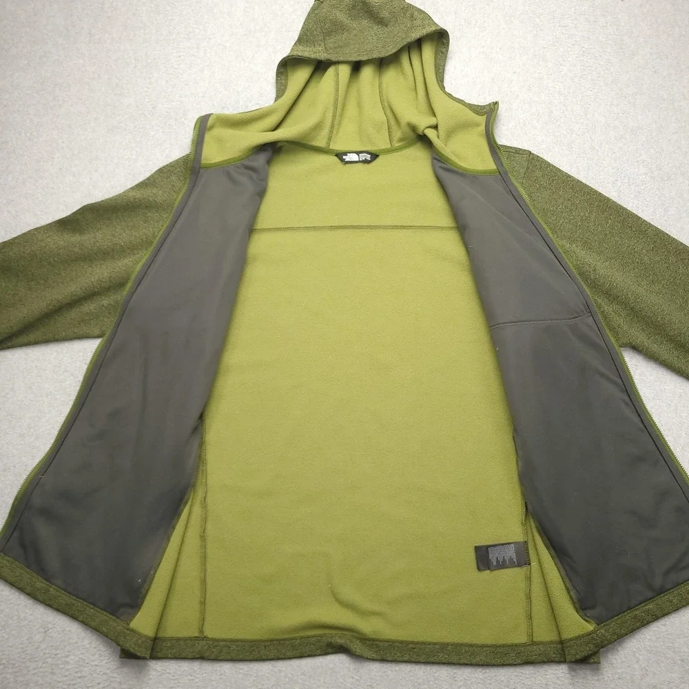 The North Face Canyonlands Jacket Mens XL Green Hooded Full Zip Hiking Outdoor‎